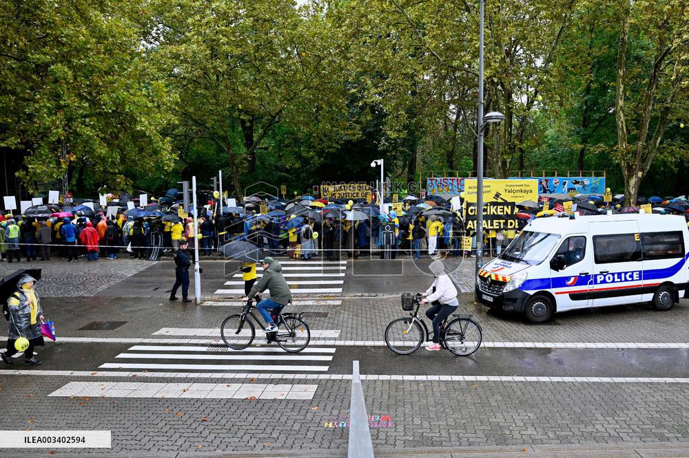Turkish Community Demonstrates At Council Of Europe - Strasbourg