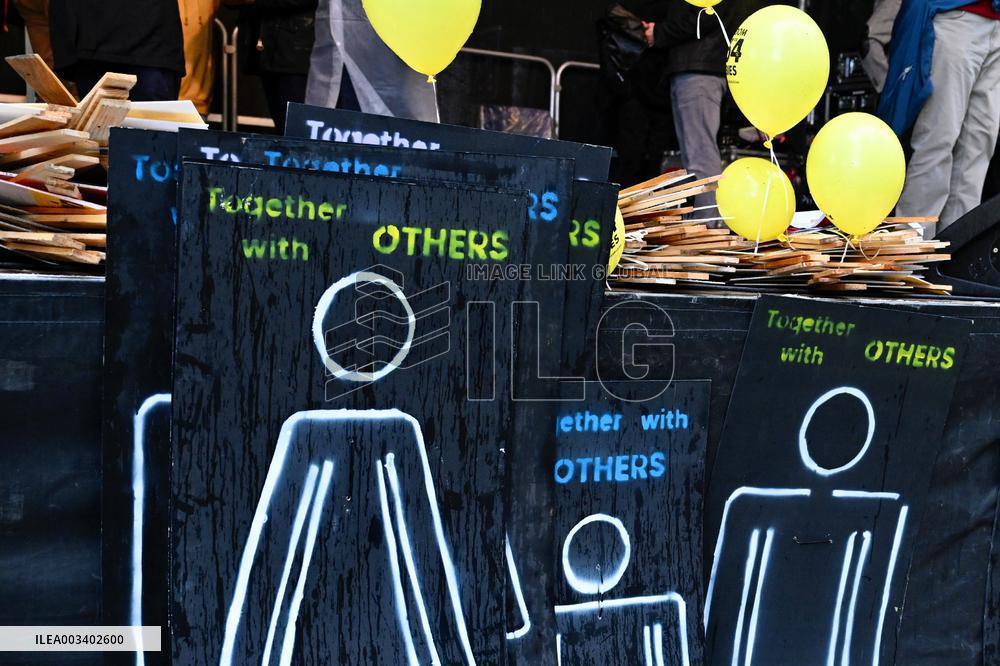 Turkish Community Demonstrates At Council Of Europe - Strasbourg