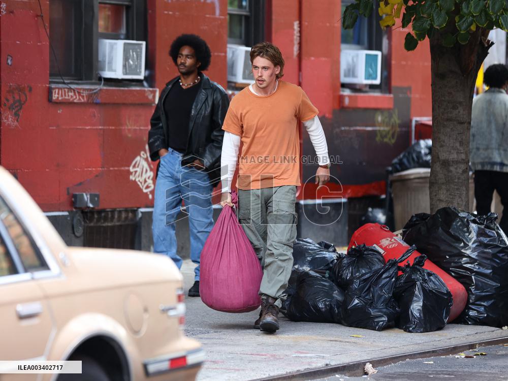 Austin Butler On Set - NYC