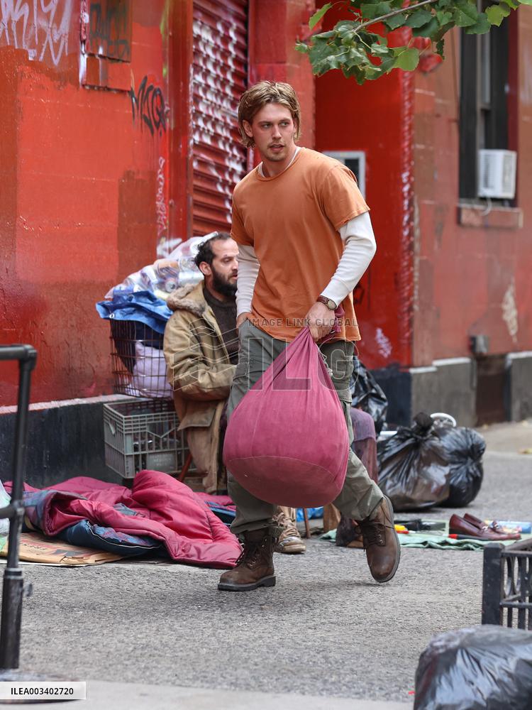 Austin Butler On Set - NYC