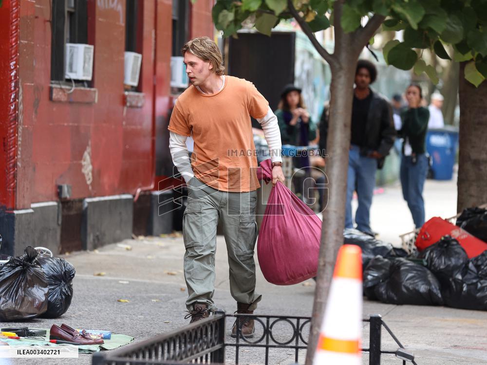 Austin Butler On Set - NYC