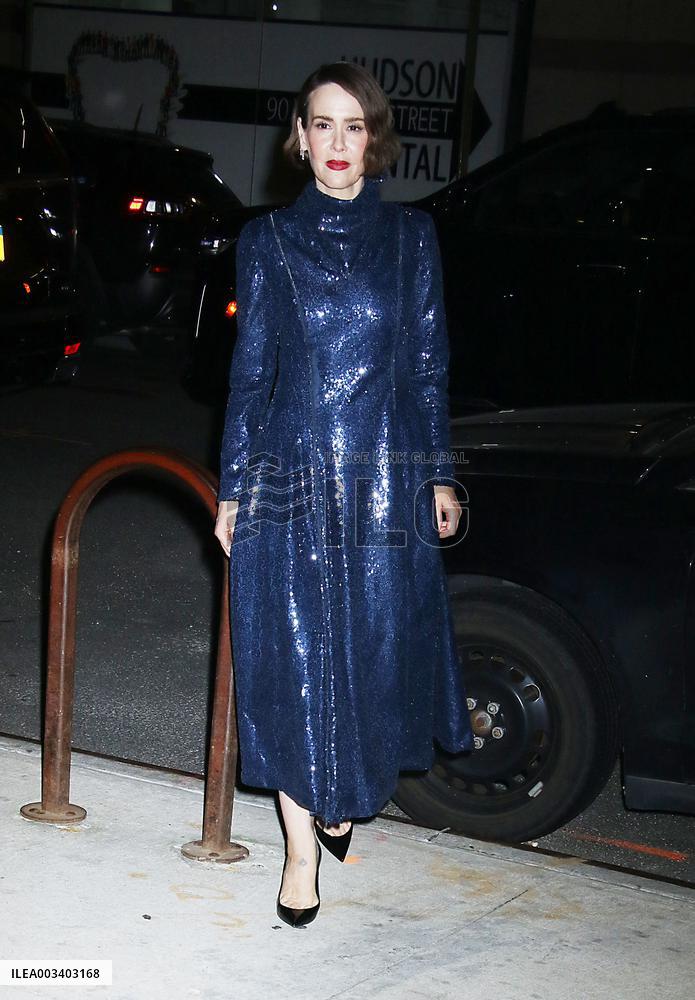 Sarah Paulson Arrives At Show Studios - NYC