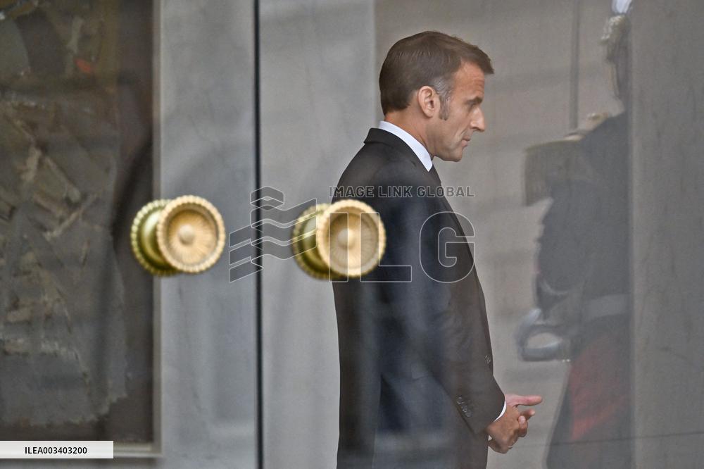 President Macron At The Elysee Palace - Paris