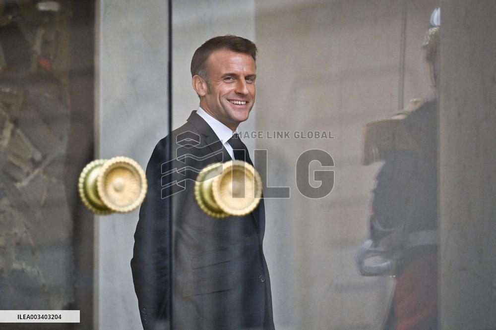President Macron At The Elysee Palace - Paris