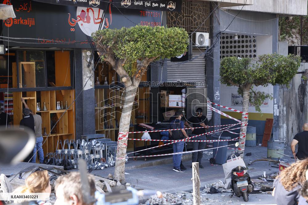 Civil Defense Building Attacked By Israeli Army - Lebanon