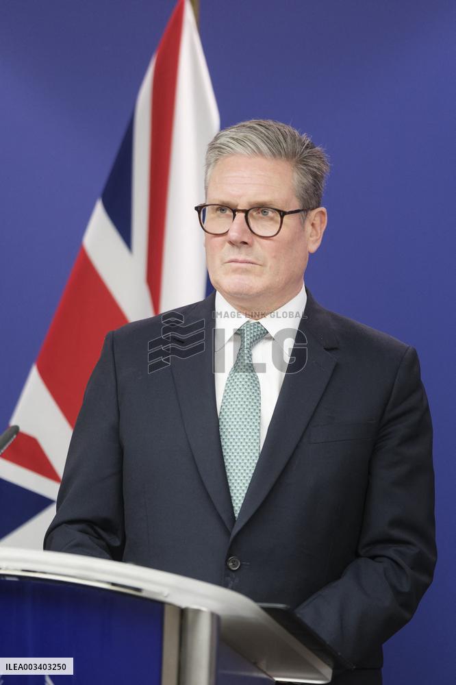 Keir Starmer And Ursula Von Der Leyen Meeting - Brussels