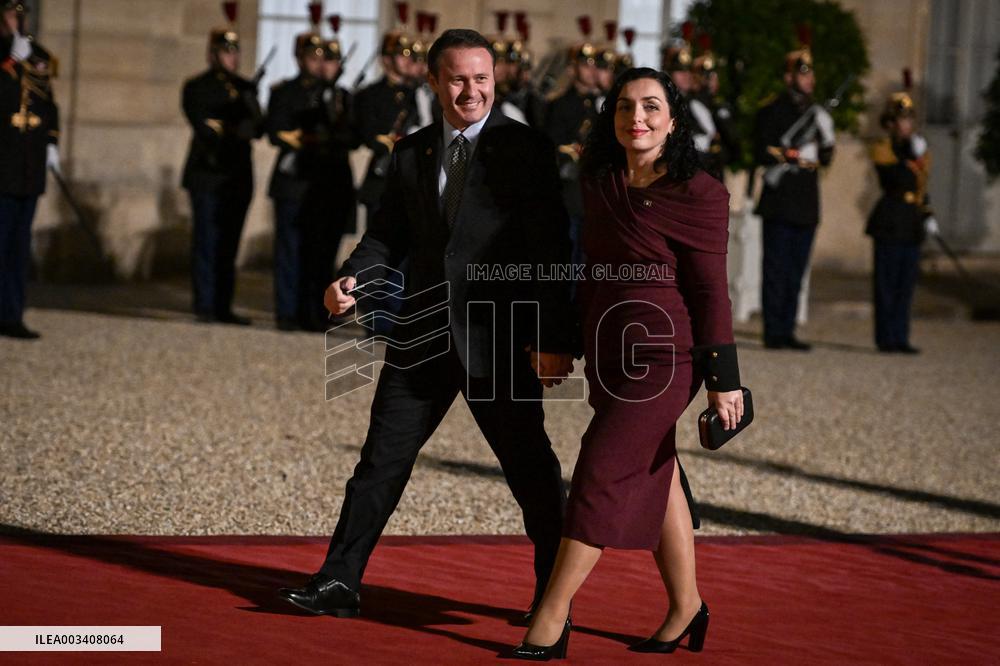 Dinner for the XIX Francophonie Summit at the Elysee FA