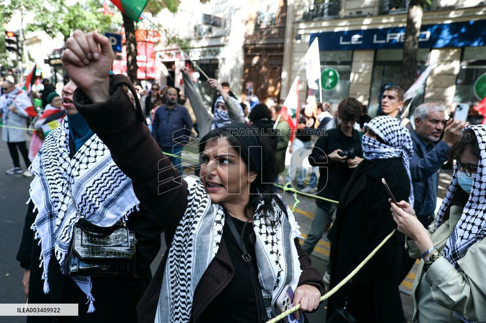 Stop Genocide Rally In support of Palestine And Lebanon - Paris