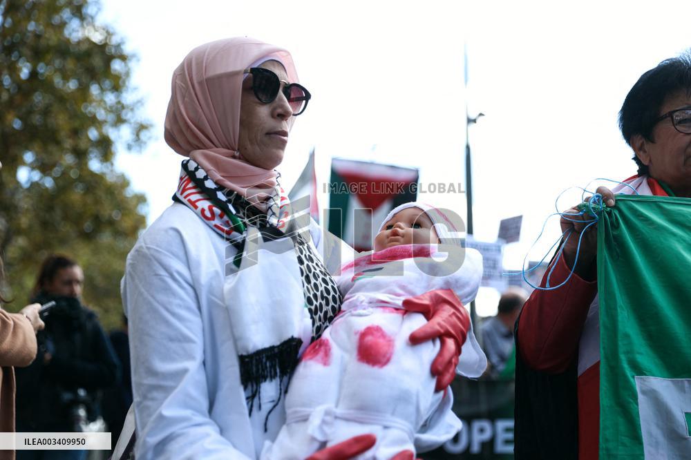 Stop Genocide Rally In support of Palestine And Lebanon - Paris