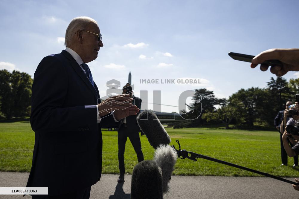 DC: President Biden Departs the White House for Indiana