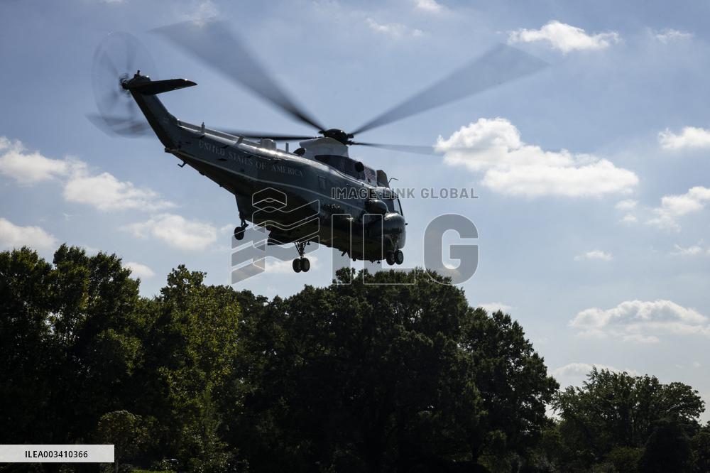 DC: President Biden Departs the White House for Indiana