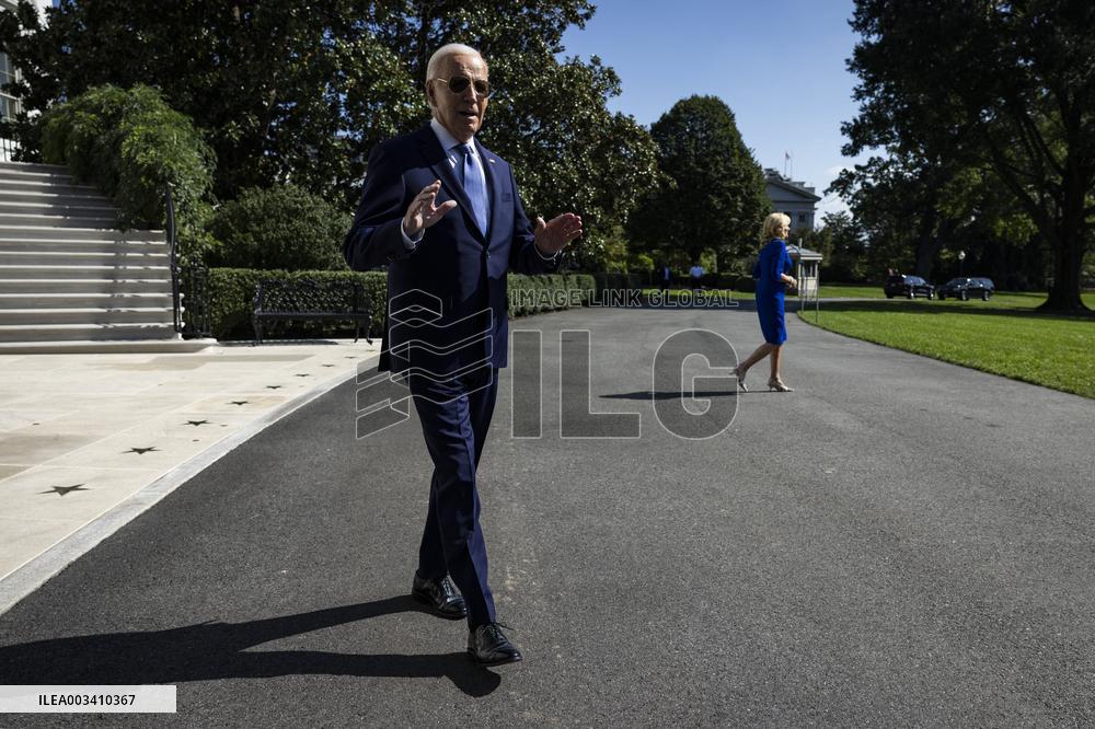 DC: President Biden Departs the White House for Indiana