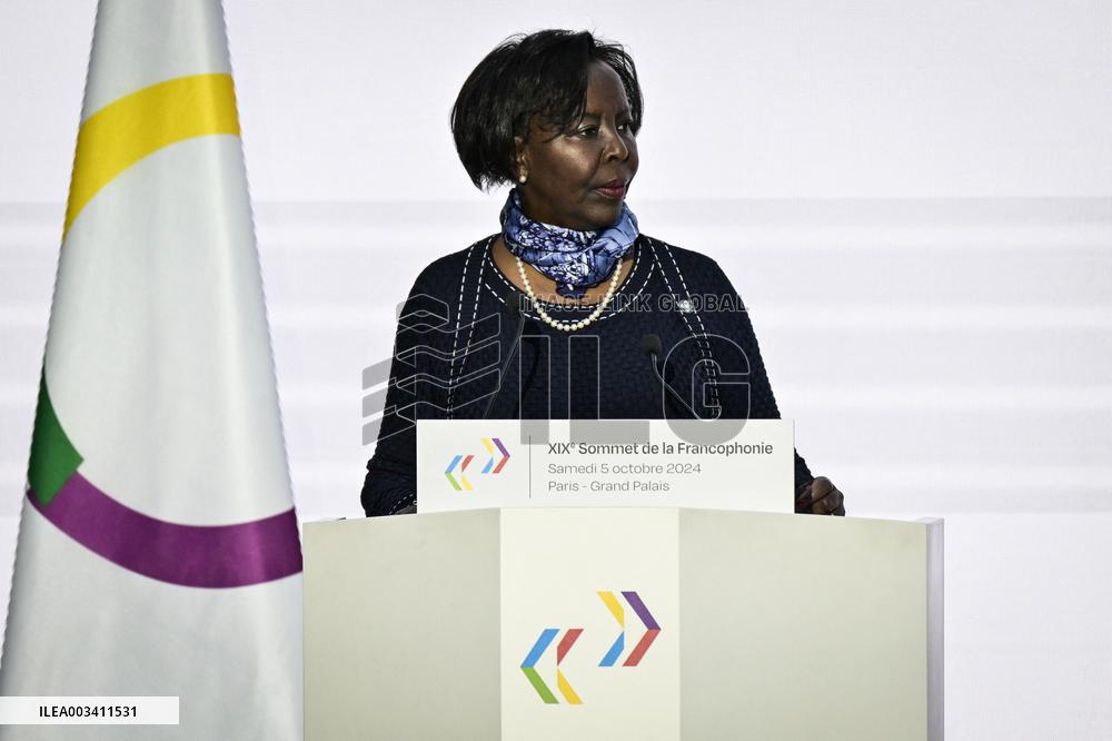 Press conference of Emmanuel Macron at Grand Palais FA