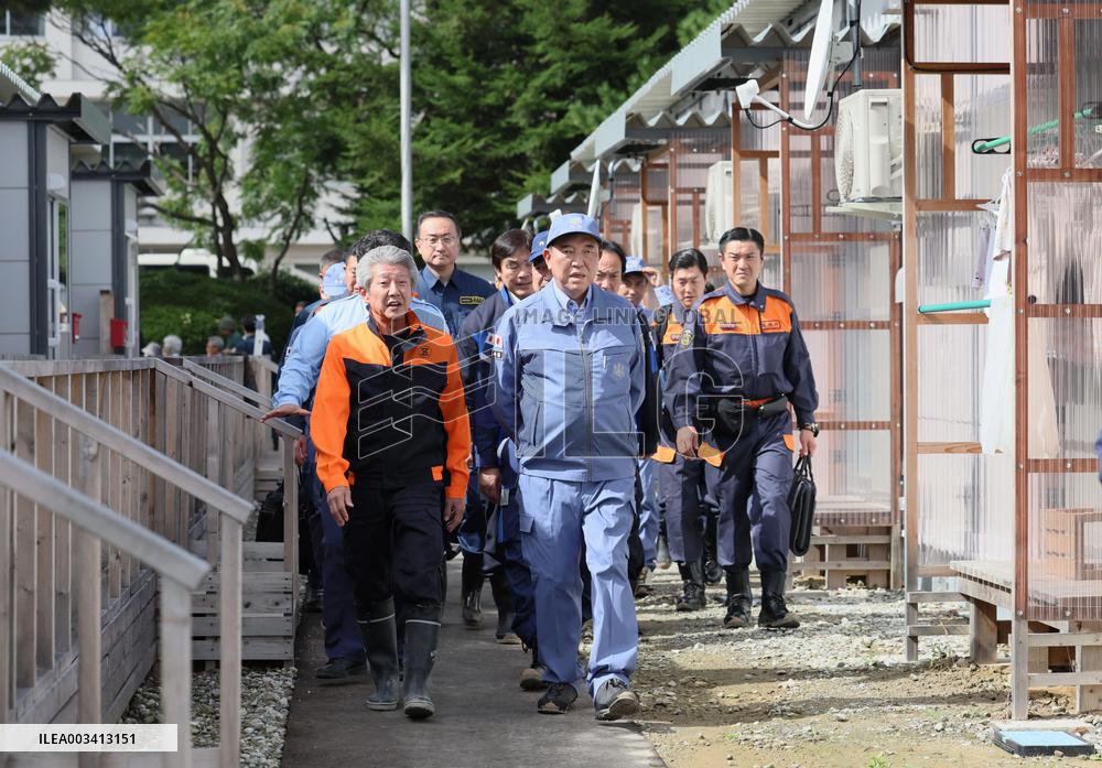 Japan PM visits flood-hit central Japan city