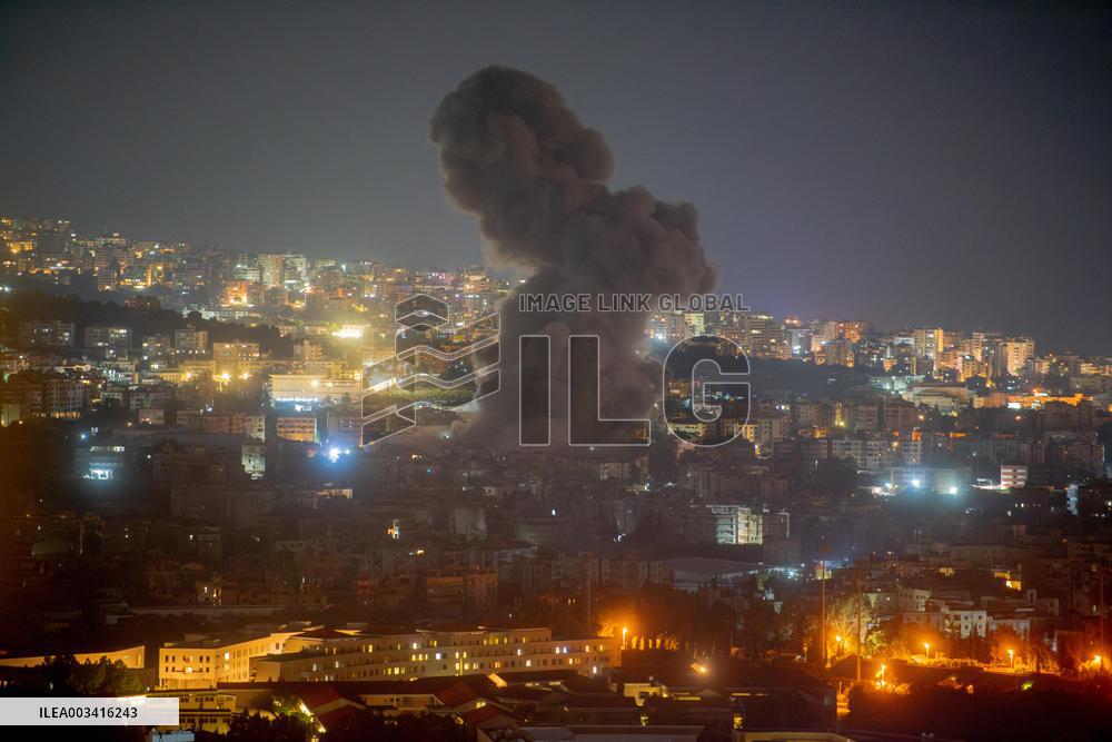 Israeli Strikes Hit South Beirut