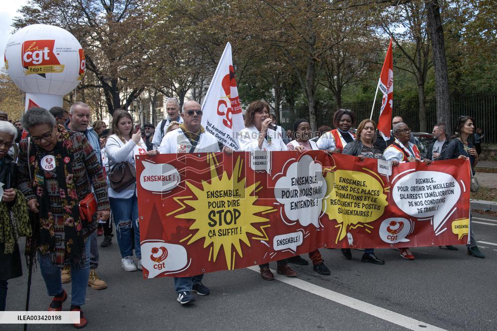 Manifestation Intersyndicale - Inter-Union Demonstration - Paris