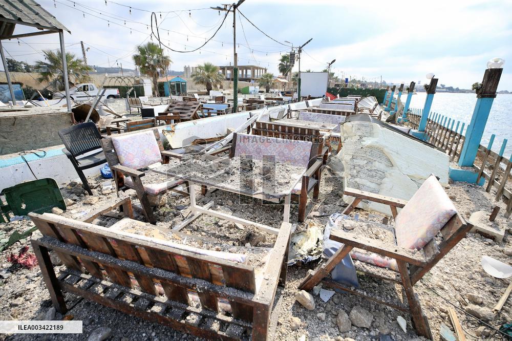 Aftermath Of The Israeli Airstrikes On Southern Lebanon