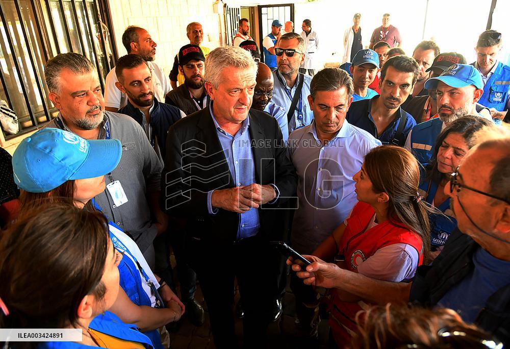 UN Refugee Agency Chief Visits Syria-Lebanon Border
