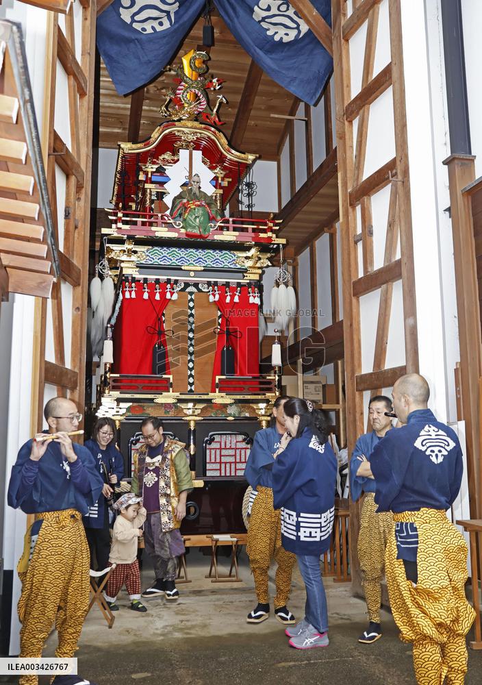 Takayama autumn festival in Japan