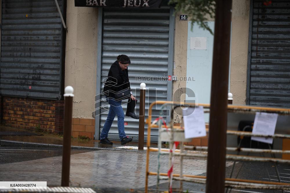 Grand Morin River during Kirk Storm - Pommeuse
