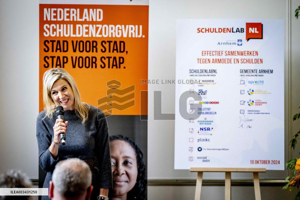 Queen Maxima At A Meeting - Arnhem