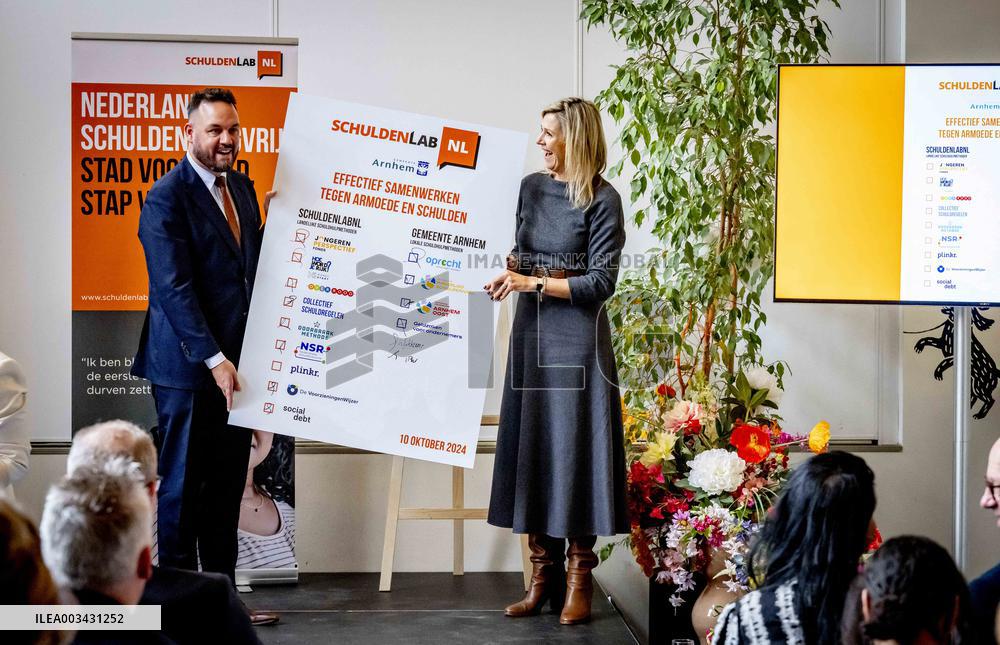 Queen Maxima At A Meeting - Arnhem