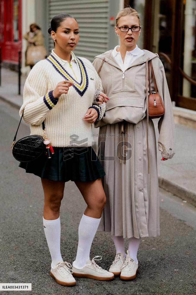 PFW - Lacoste Street Style