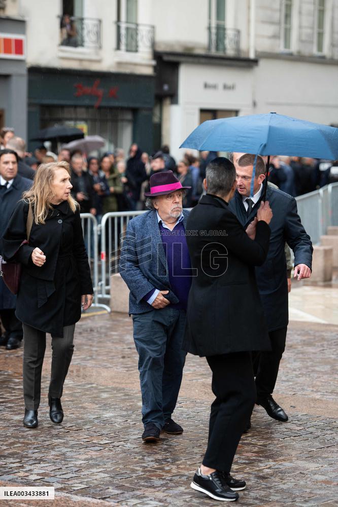 Michel Blanc Funeral - Paris