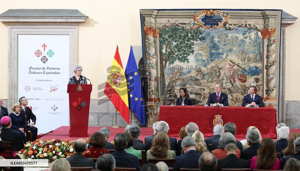 King Felipe Presents The 6Th Spanish Orders History - Madrid