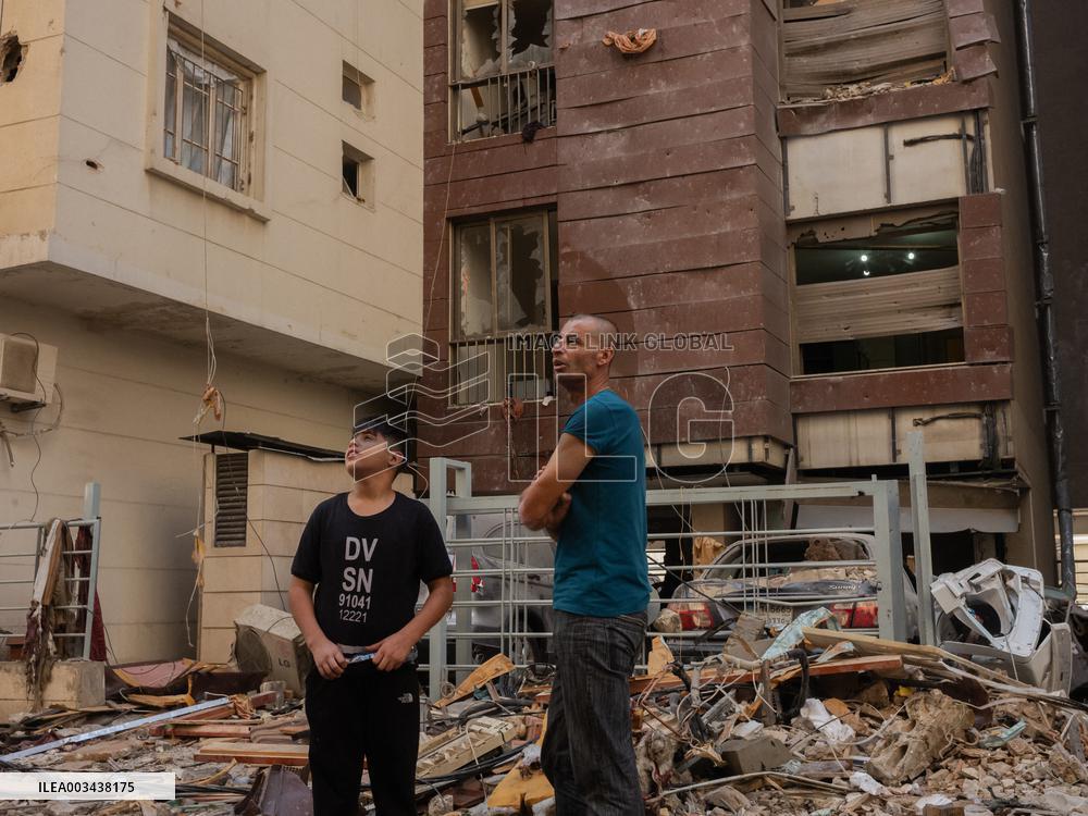 Israeli Airstrike Central Beirut