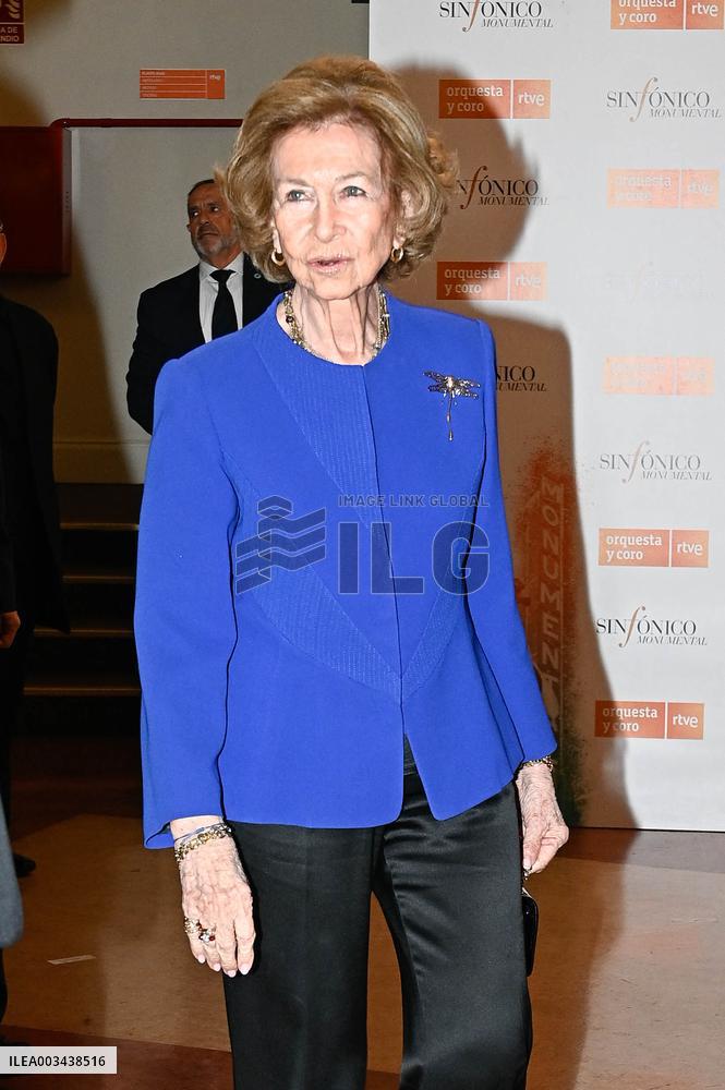 Queen Sofia At XLI Queen Sofia Prize for Musical Composition - Madrid