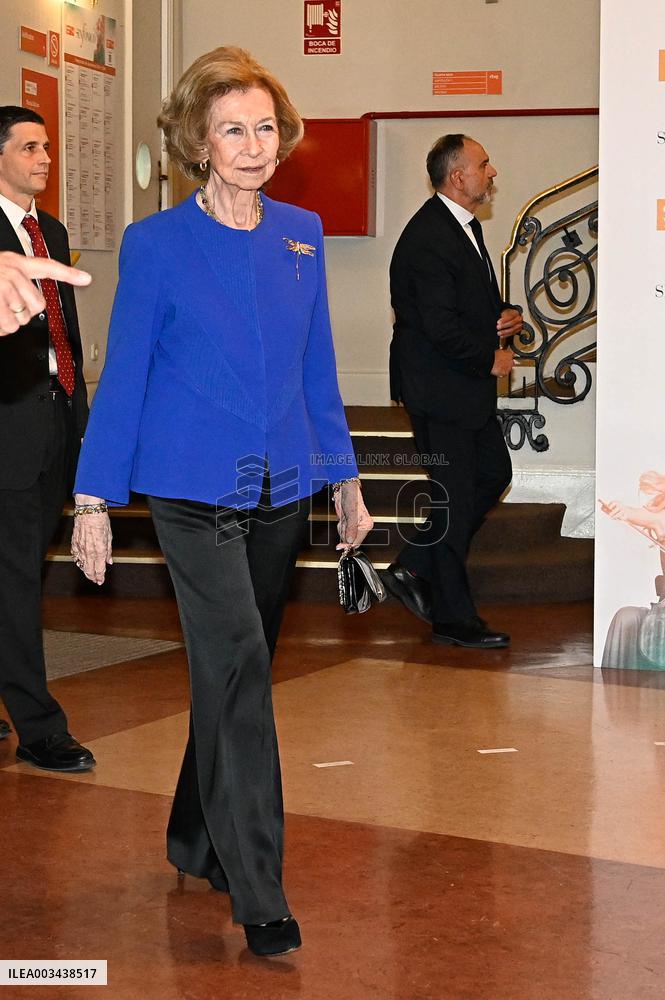 Queen Sofia At XLI Queen Sofia Prize for Musical Composition - Madrid