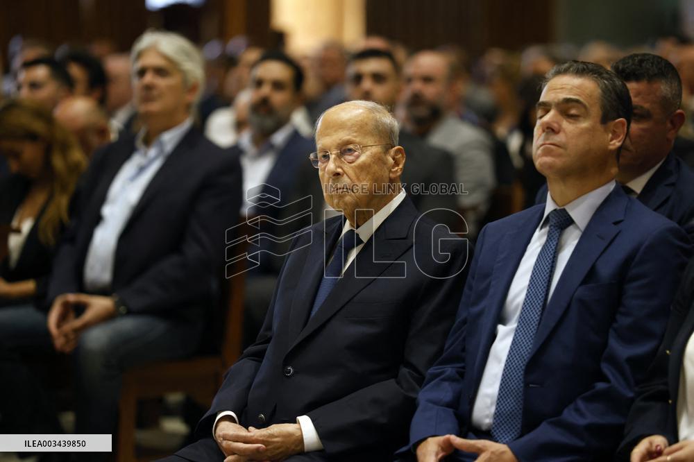 FPM Marks October 13 Anniversary In A Mass At Saint Elie Antelias Church - Beirut
