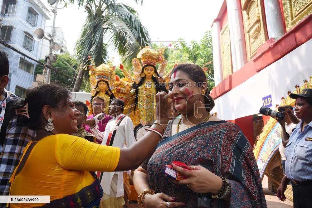 End of Durga Puja Festival Celebrations