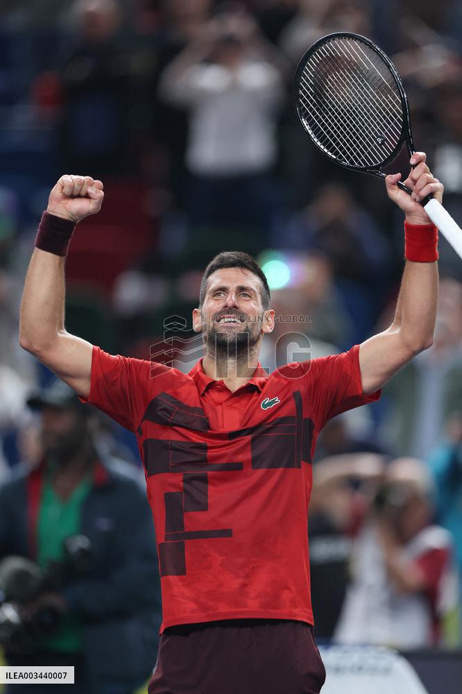 Novak Djokovic At Shanghai Masters
