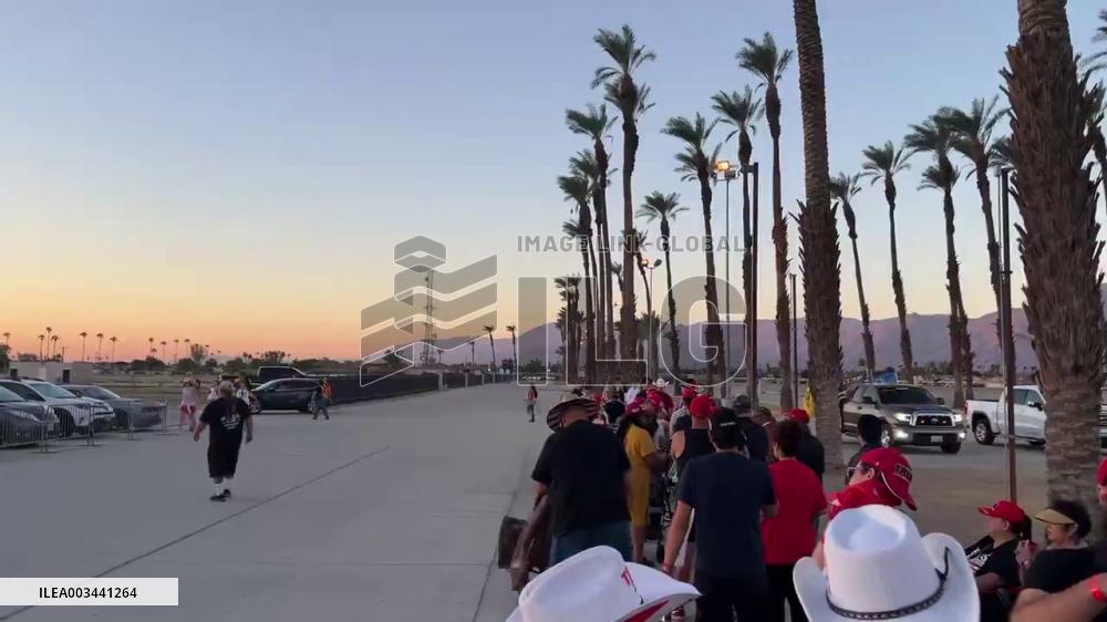 US: Thousands Flock To Coachella For California Trump Campaign Rally 3