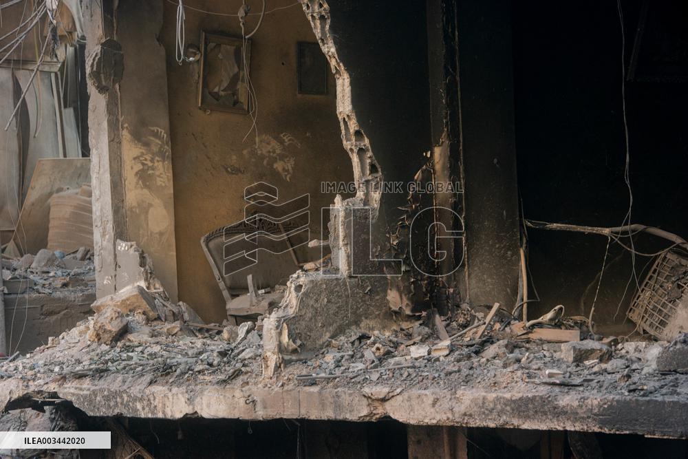 Aftermath Of Israeli Strike On Beirut Kills 22