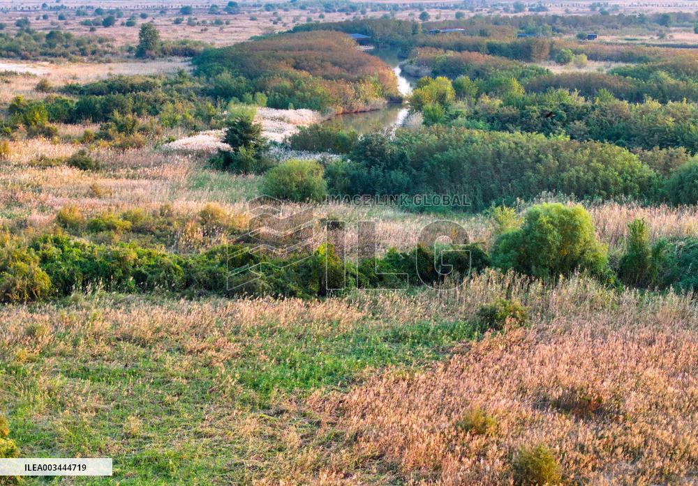 Qiachuan Wetland in The Yellow River in Weinan