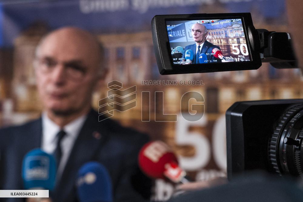 Didier Migaud At The 50th Usm Congress - Toulouse