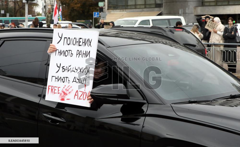 Regular rally in support of Ukrainian POWs in Kyiv