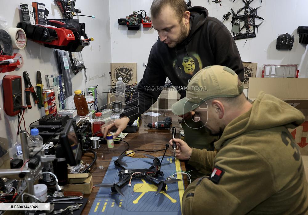 Ukrainian drone operators get UAVs ready for combat mission in Kharkiv region
