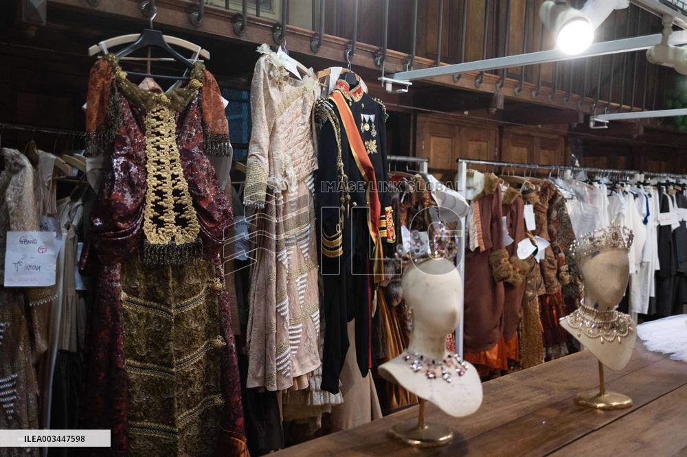 Queen Mathilde and Brigitte Macron visit the Opera Garnier - Paris