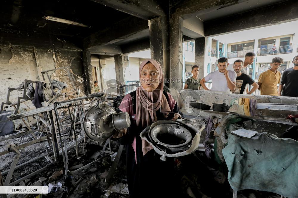 Israeli Airstrike On UNRWA School - Gaza