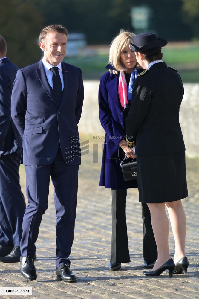Belgium Royal Couple At Castle of Chantilly