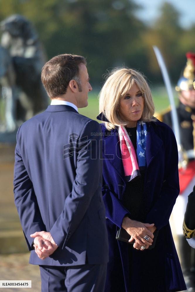 Belgium Royal Couple At Castle of Chantilly
