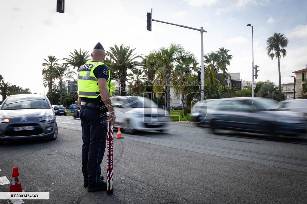 Presentation Of The ‘Stop Stick’ Device By Municipal Police - Nice