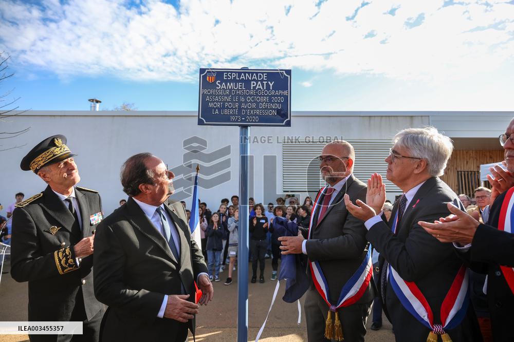 François Hollande Tribute to Samuel Paty at Amboise