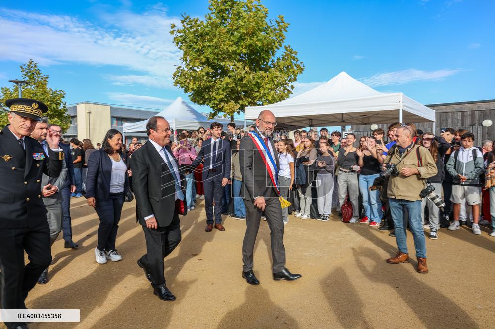 François Hollande Tribute to Samuel Paty at Amboise