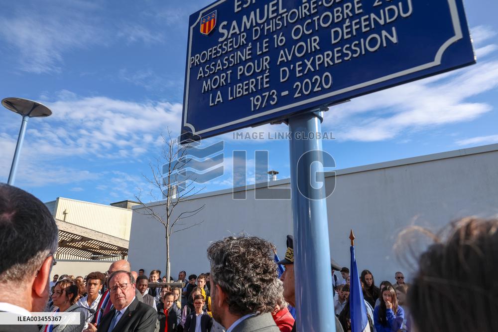François Hollande Tribute to Samuel Paty at Amboise