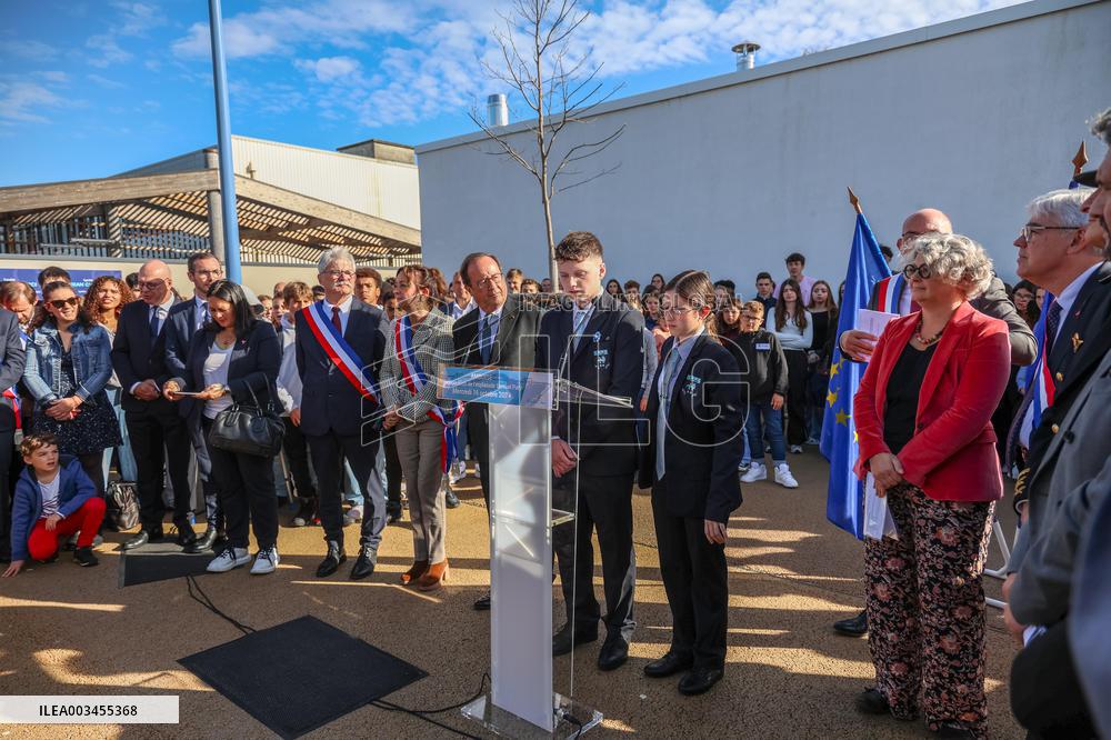François Hollande Tribute to Samuel Paty at Amboise